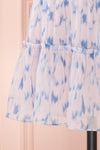 Mahima Lavender Patterned Short Dress | Boutique 1861 bottom