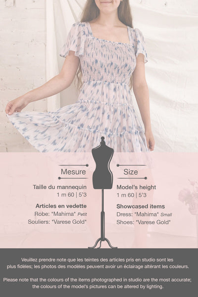 Mahima Lavender Patterned Short Dress | Boutique 1861 template