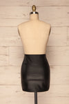 Maidstone Black Faux-Leather Mini Skirt | La petite garçonne back view