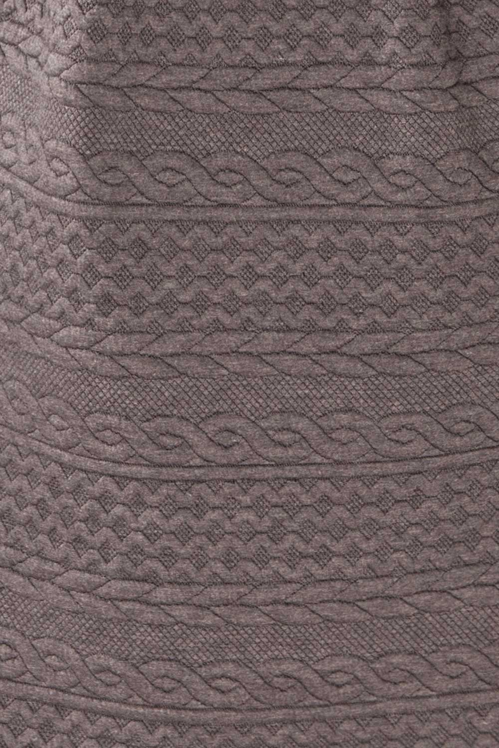 Maihori Short Grey Knitted Dress | La petite garçonne fabric 