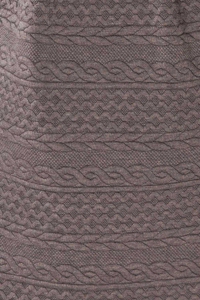 Maihori Short Grey Knitted Dress | La petite garçonne fabric