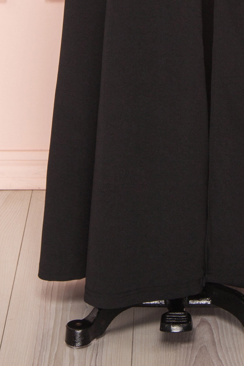 Mailie Noir | Robe Maxi Coupe Sirène