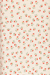 Maing White Floral Short Sleeved Cropped Shirt | La Petite Garçonne 8