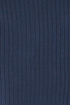 Mainz Blue Long Sleeve Turtleneck Bodysuit | La petite garçonne fabric