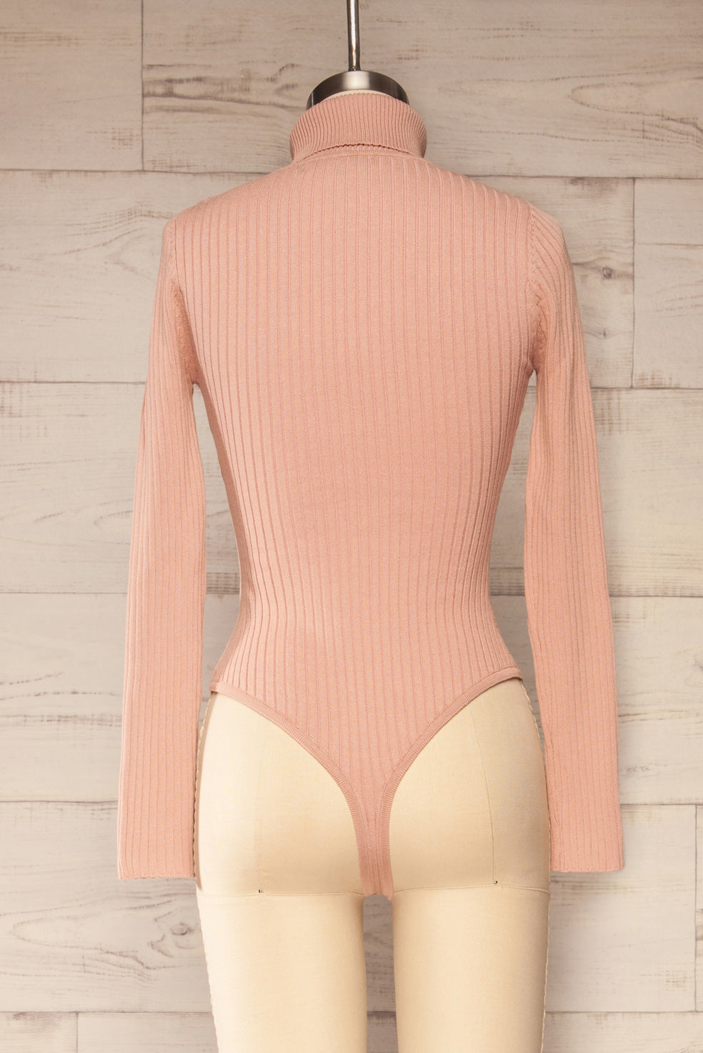 Mainz Pink Long Sleeve Turtleneck Bodysuit