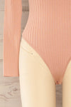 Mainz Pink Long Sleeve Turtleneck Bodysuit | La petite garçonne bottom