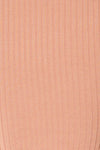 Mainz Pink Long Sleeve Turtleneck Bodysuit | La petite garçonne fabric