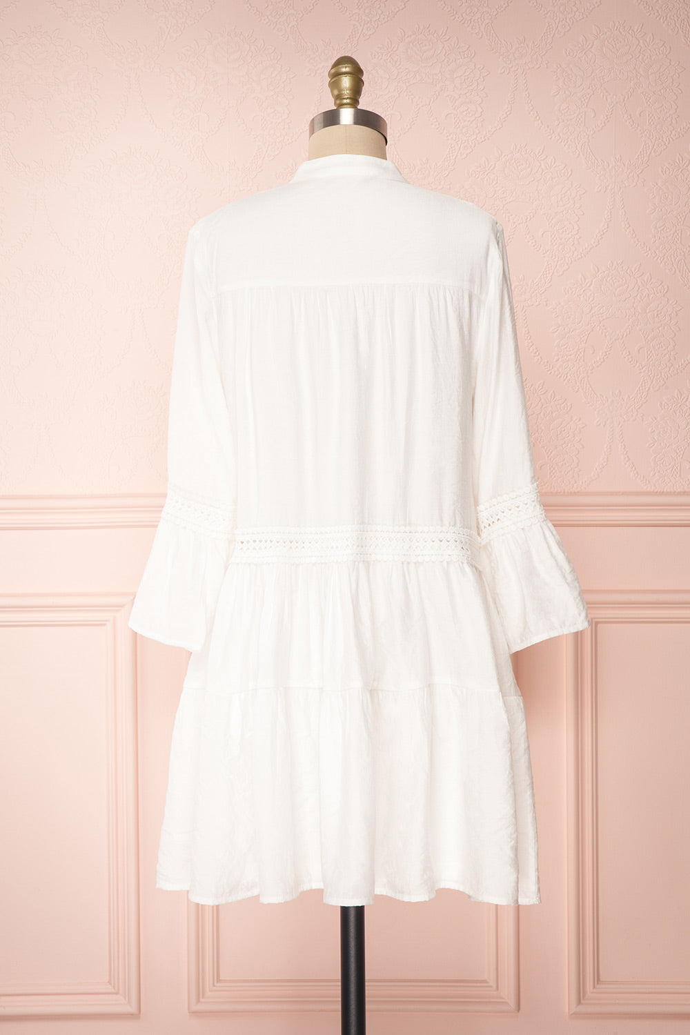 Makanui White Tunic Dress with Bell Sleeves | Boutique 1861