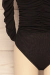Makedonski Black Pleated Mesh Bodysuit | La Petite Garçonne 7