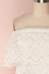 Malbina Ivory Floral Lace Off-Shoulder Top | Boutique 1861 2