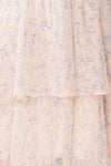 Malena Light Pink Short Sleeve Floral Dress | Boutique 1861 fabric