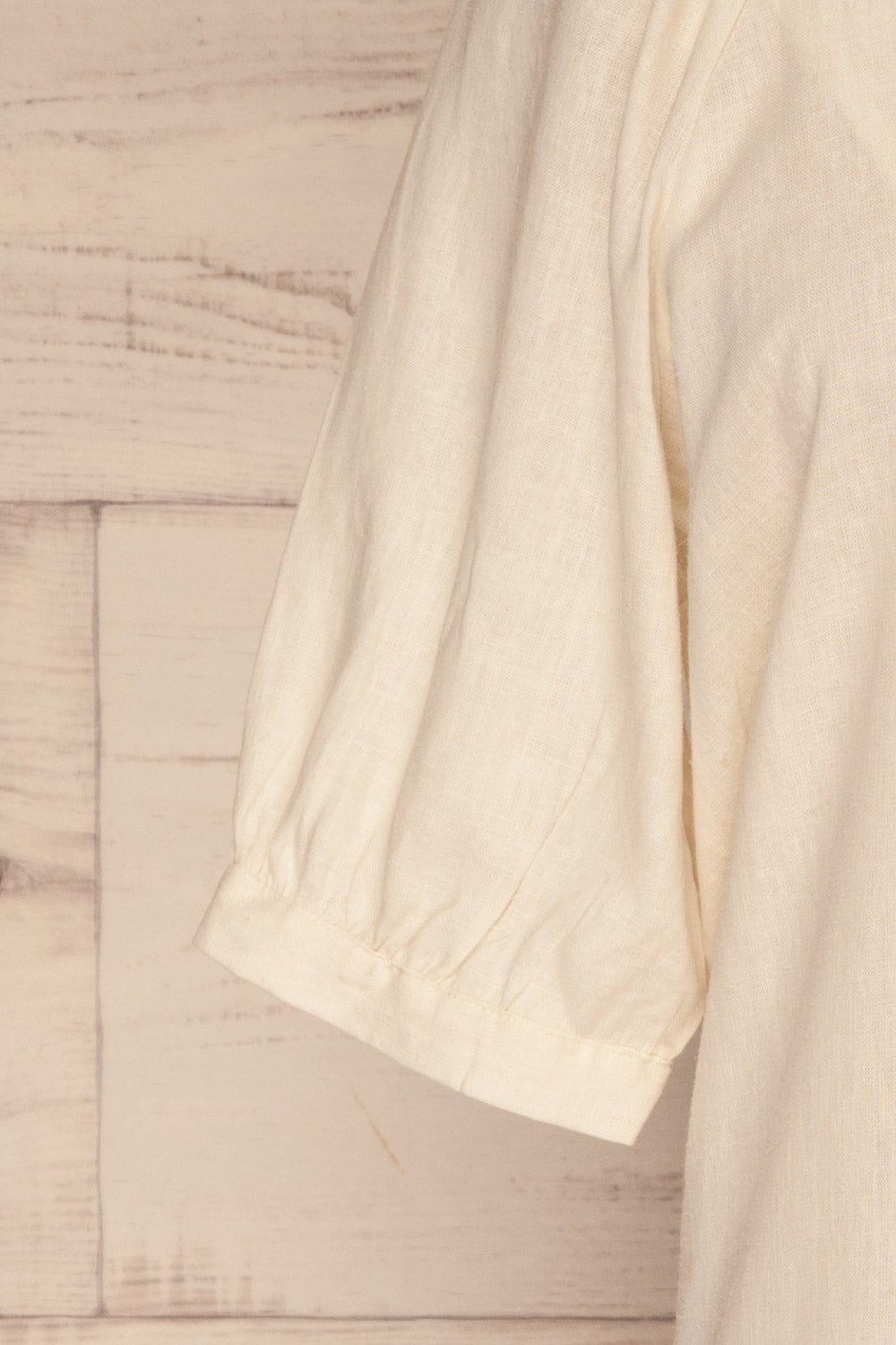 Malhao Ivory Short Sleeved Buttoned Top | La Petite Garçonne 7