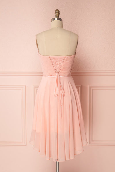 Maliha Blush Pink Bustier A-Line Prom Dress | Boudoir 1861