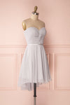 Maliha Grey | Bustier Prom Dress