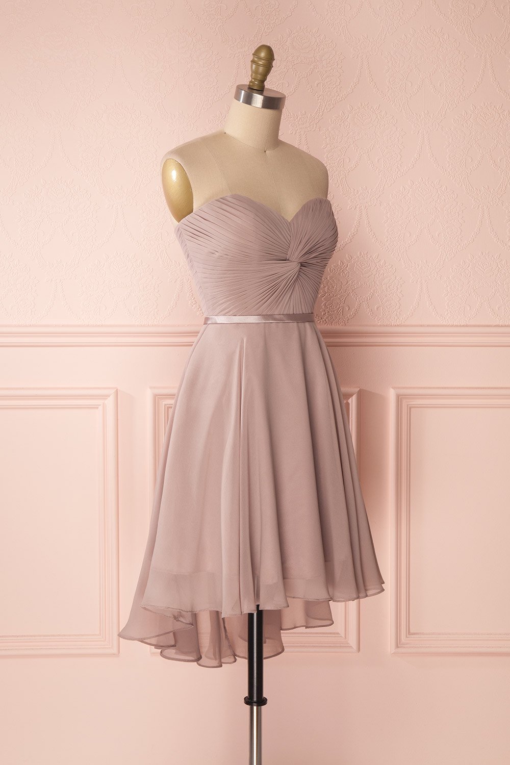 Maliha Moon Dusty Mauve Bustier A-Line Prom Dress | Boudoir 1861