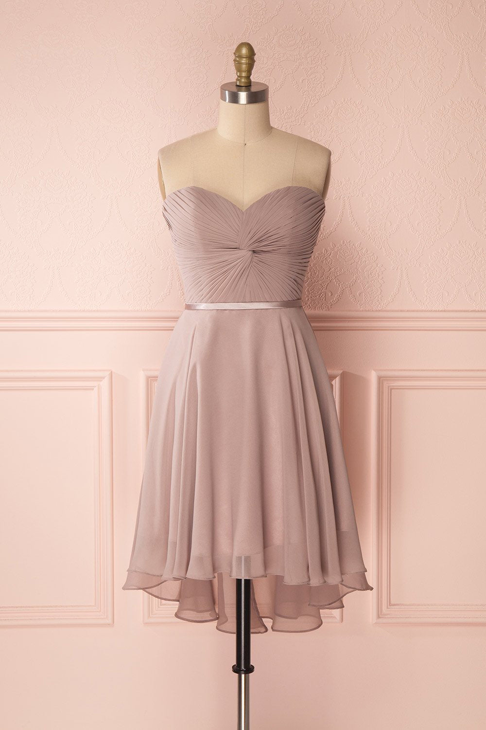 Maliha Moon Dusty Mauve Bustier A-Line Prom Dress | Boudoir 1861