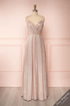 Malorie Dusty Pink Voluminous Maxi Dress | Boutique 1861 front view
