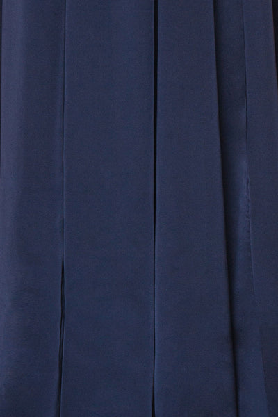 Mana Navy Blue Maxi Dress w/ Sequins | Boutique 1861 fabric