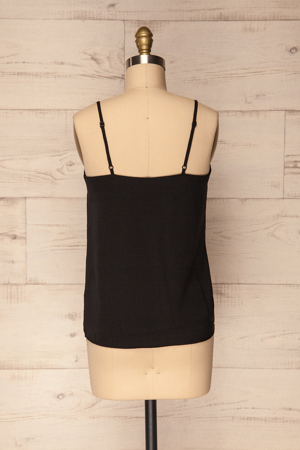 Manan Noir Black Satin Camisole | La Petite Garçonne 6