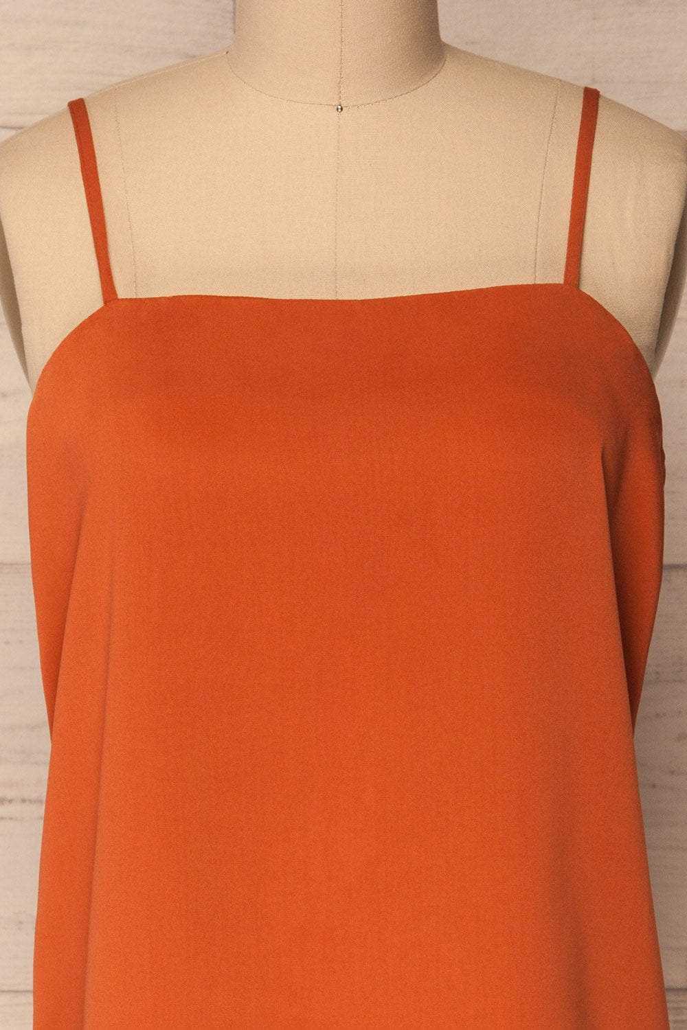 Manan Orange Satin Camisole | La Petite Garçonne 3