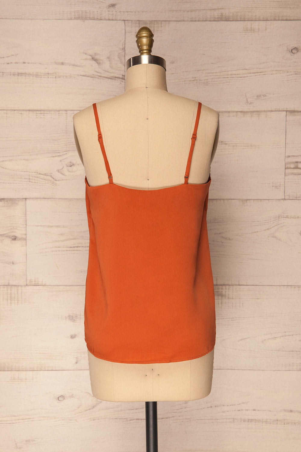 Manan Orange Satin Camisole | La Petite Garçonne 6