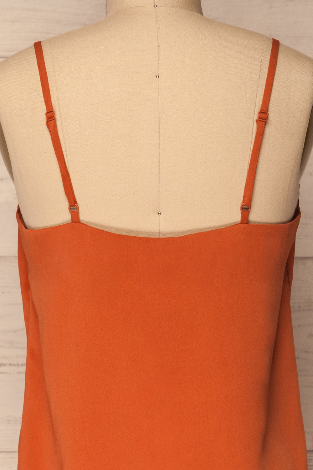 Manan Orange Satin Camisole | La Petite Garçonne 7