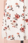 Mannon White Floral Round Collar Short Dress | Boutique 1861 skirt