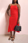 Margita Red Hatler Summer Midi Dress | Boutique 1861 model look 2