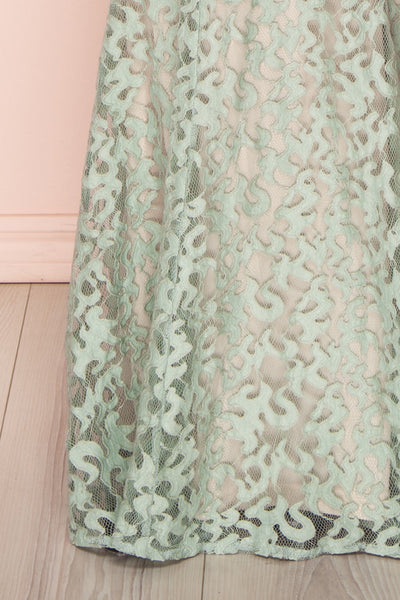 Marianne | Green Lace Gown