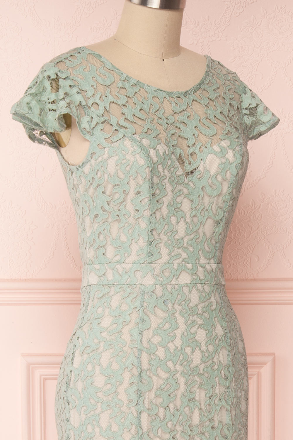 Marianne | Green Lace Gown