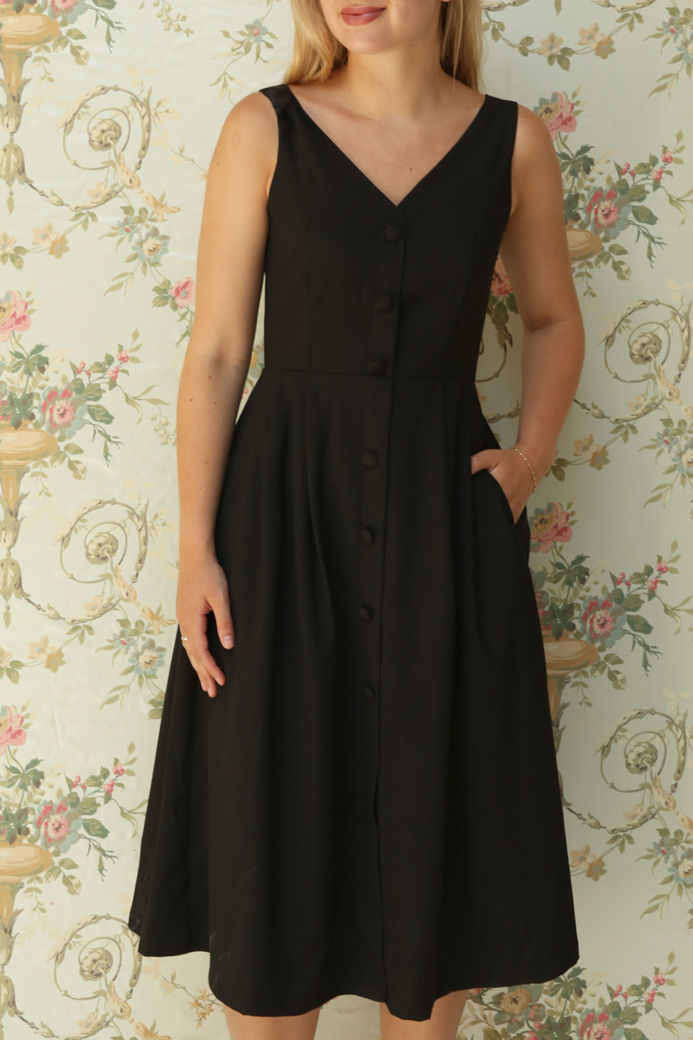 Mariska | Button-Up A-Line Dress