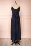 Marly Rain Navy Blue Sleeveless A-Line Dress | Boutique 1861 back view