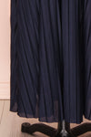 Marly Rain Navy Blue Sleeveless A-Line Dress | Boutique 1861 bottom