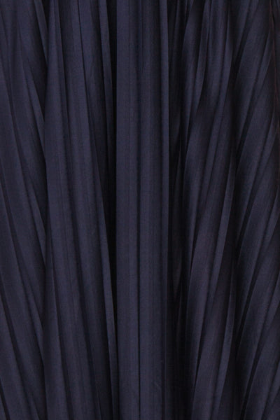 Marly Rain Navy Blue Sleeveless A-Line Dress | Boutique 1861 fabric