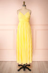 Marly Sun Yellow Sleeveless A-Line Dress | Boutique 1861 front view