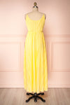 Marly Sun Yellow Sleeveless A-Line Dress | Boutique 1861 back view