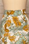 Marsciano Tropical Midi Skirt | Jupe | La Petite Garçonne  front close-up