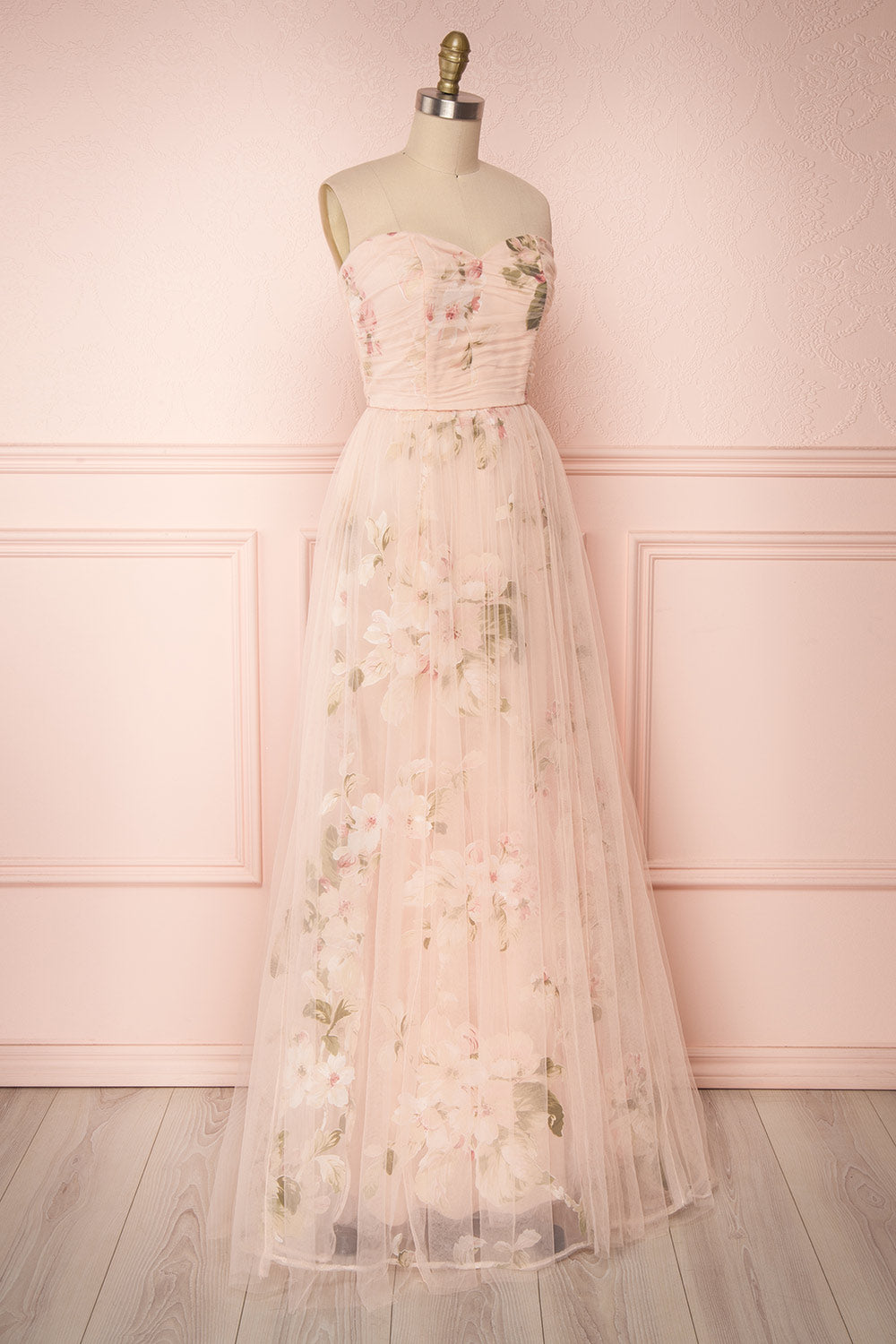 Marylou Blush | Robe Rose Fleurie