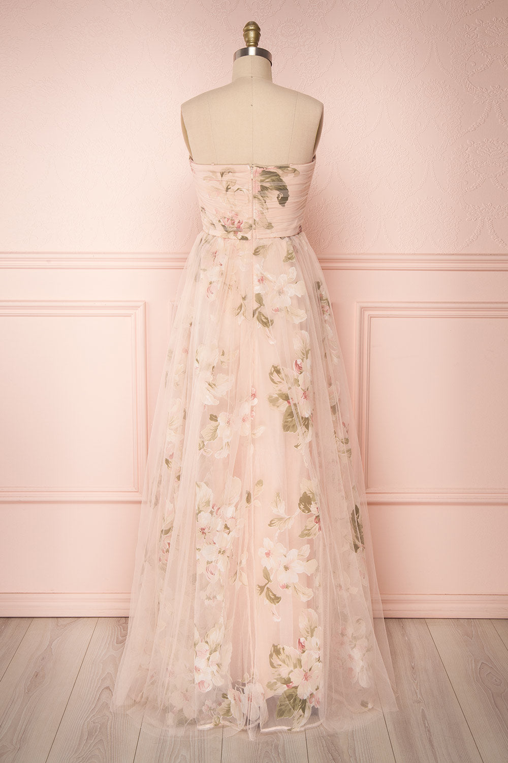 Marylou Blush | Robe Rose Fleurie