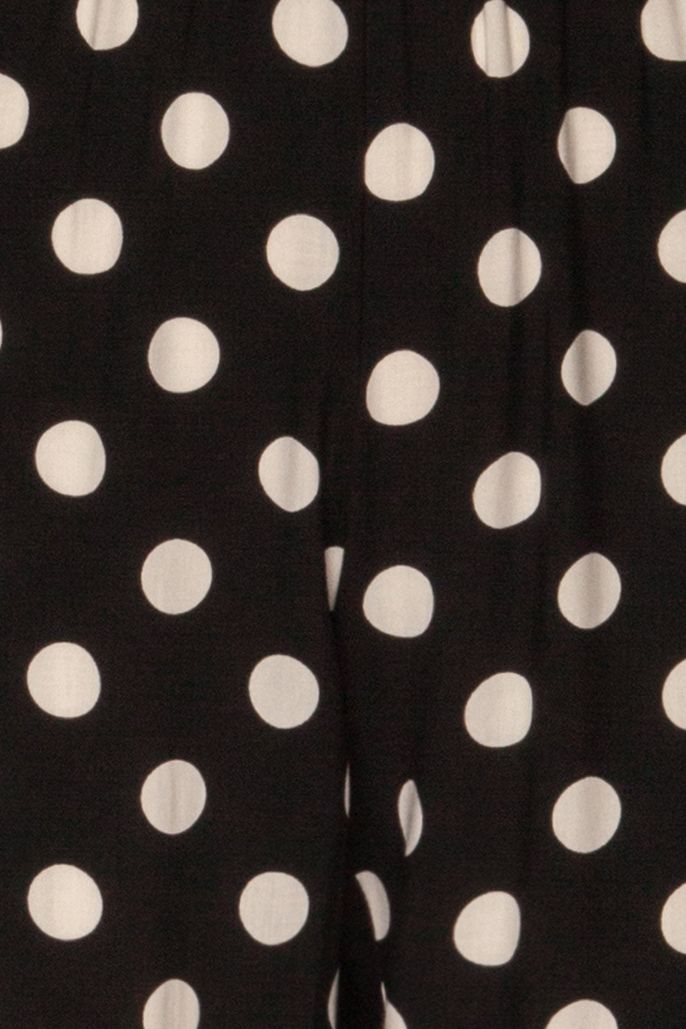 Matsko White & Black Polkadot Lightweight Pants | La Petite Garçonne