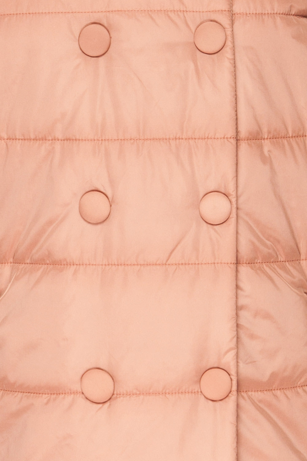 Matviy Day Pink Quilted Coat with Hood | La Petite Garçonne fabric detail front 