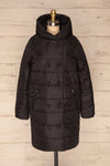 Matviy Night Black Quilted Coat with Hood | La Petite Garçonne