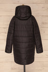 Matviy Night Black Quilted Coat with Hood | La Petite Garçonne back view