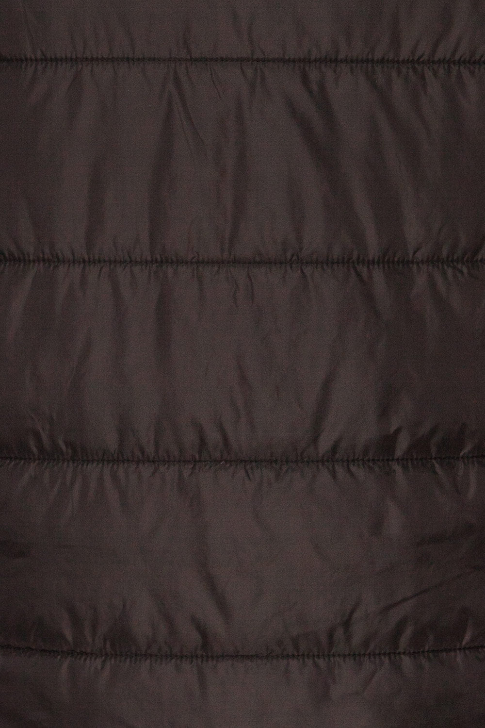 Matviy Night Black Quilted Coat with Hood | La Petite Garçonne fabric detail back