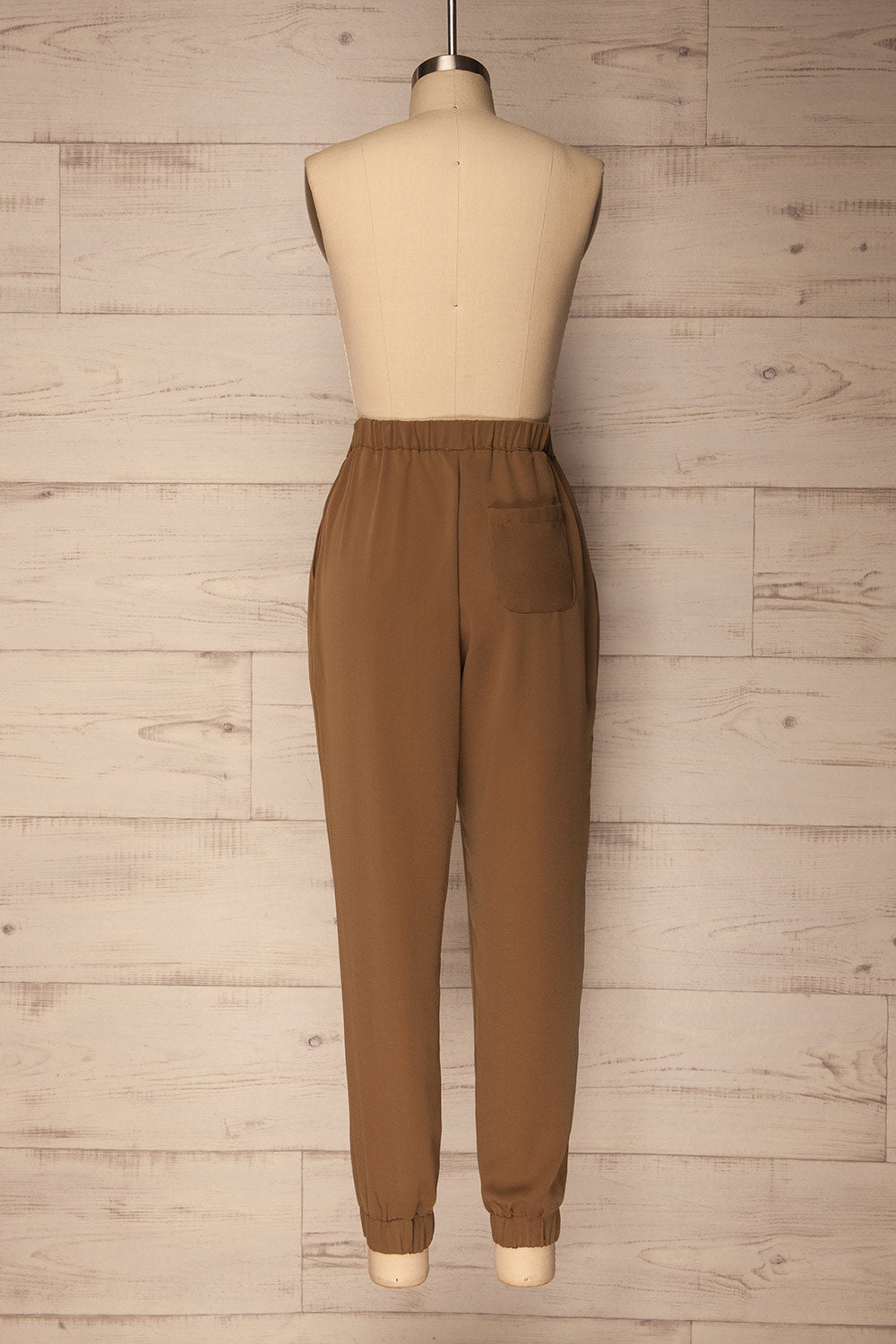 Maubeuge Khaki Lightweight Straight Leg Pants | La Petite Garçonne