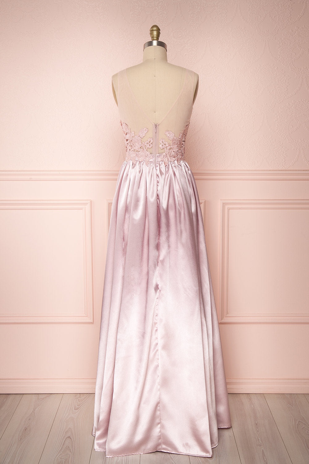 Mayla Blush | Pink Silky Gown