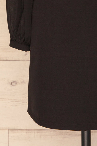 Mazowiecka Black Cut-Outs Short Dress | La petite garçonne bottom