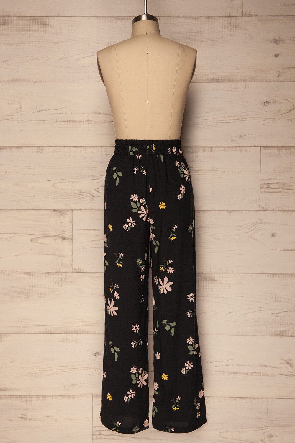 Medulin Pink & Black Floral Wide Leg Pants | La Petite Garçonne 6