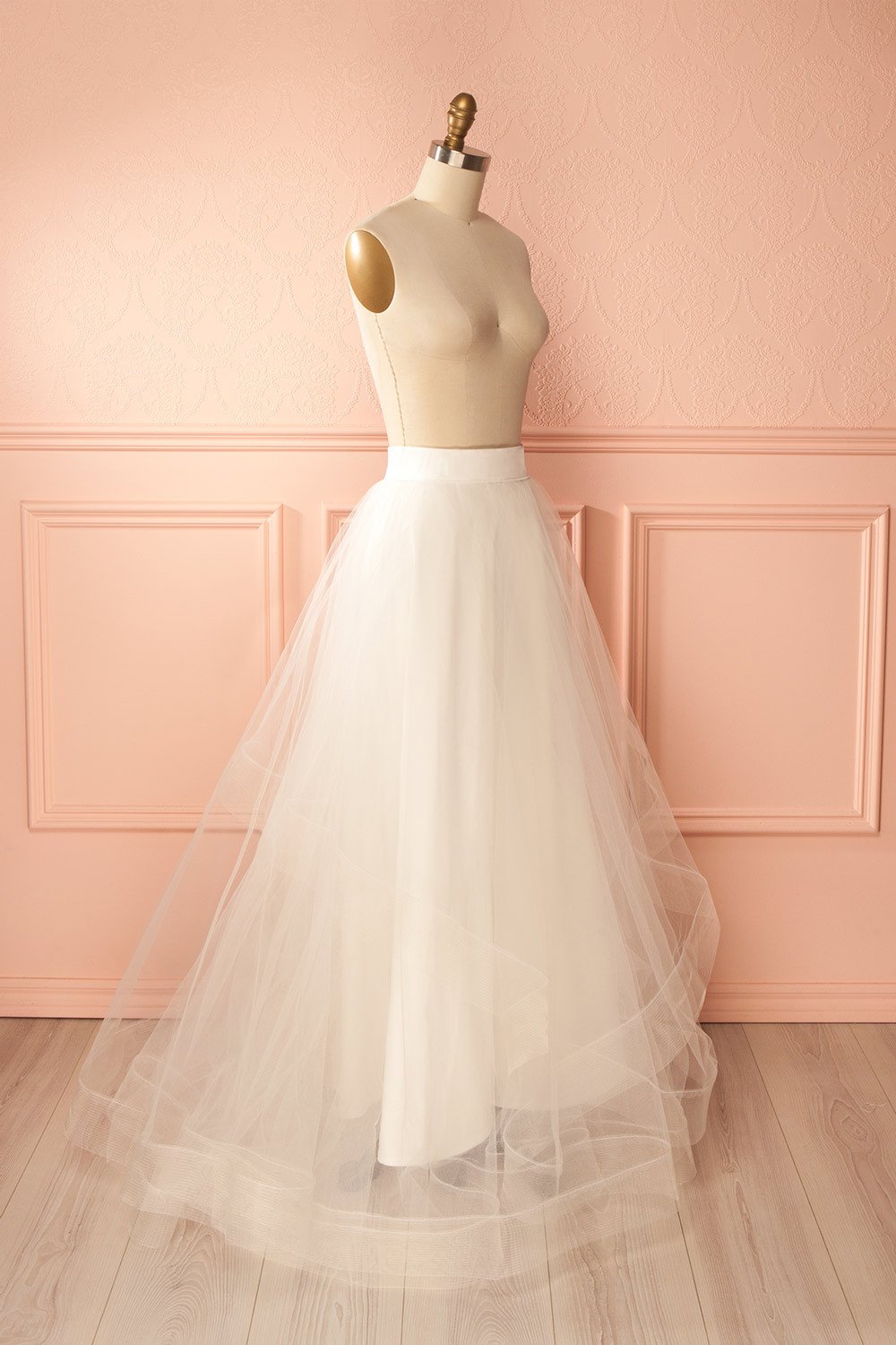 Meena White Tulle Maxi Bridal Skirt | Boudoir 1861 3