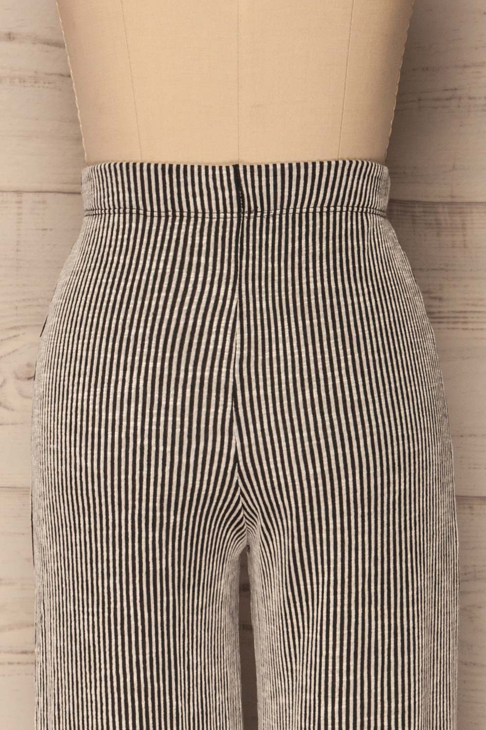 Mellier Black & White Striped Wide Leg Pants | La Petite Garçonne